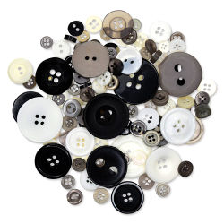 Forever in Time Fashion Dyed Buttons - Classic, 2 oz