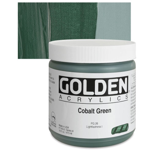 Golden Acrylics Heavy Body 2oz Cobalt Green