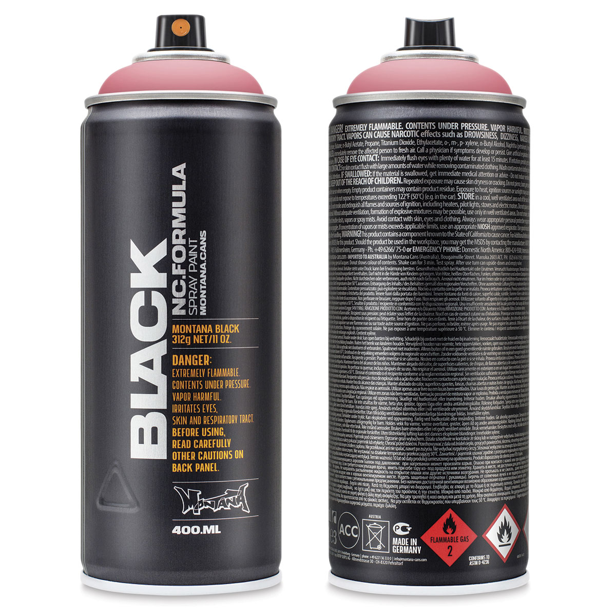 Montana Black Spray Paint - Pink Lemonade, 400 ml can