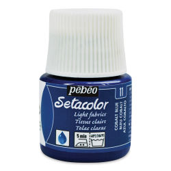 Pebeo Setacolor Fabric Paint - Cobalt Blue, Light Fabric, 45 ml bottle
