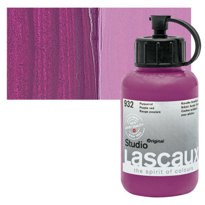 Lascaux Studio Acrylics - Purple Red, 85 ml bottle