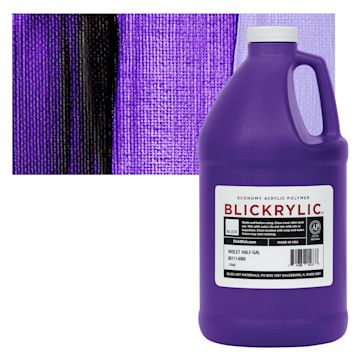 Open in modal - Blickrylic Student Acrylic - Violet, Half Gallon and swatch
