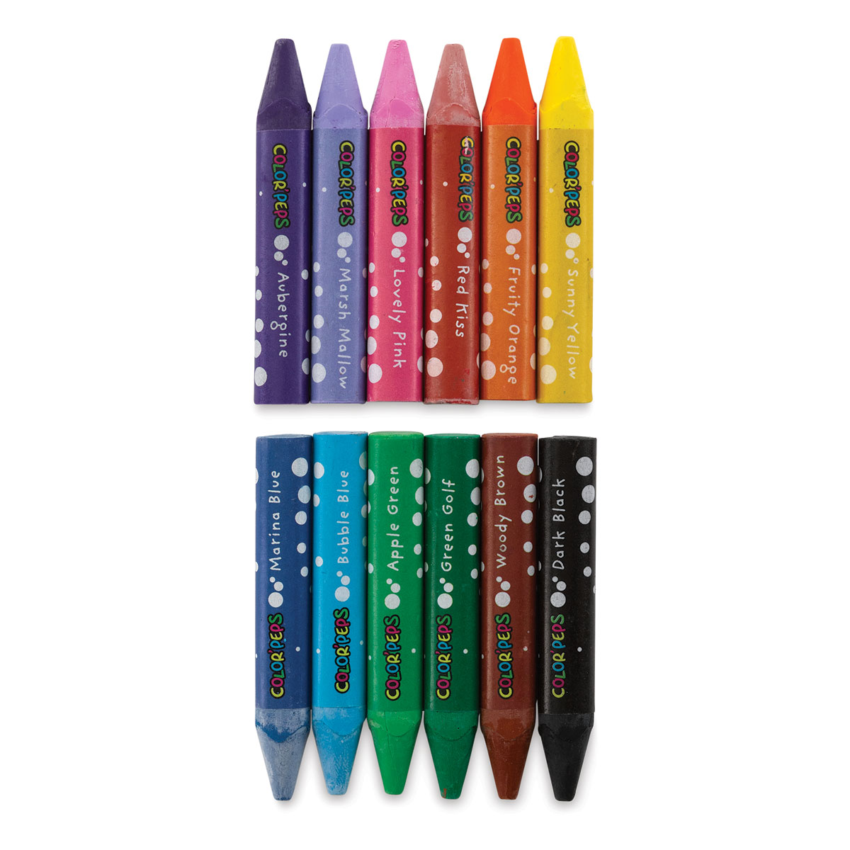 Maped Jumbo Triangular Colored Pencils, Assorted Colors, Set of 12