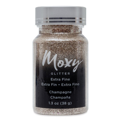 American Crafts Moxy Glitter - Champagne, Extra Fine, 1.3 oz, Bottle