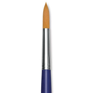 Blick Scholastic Golden Taklon Brush - Round, Long Handle, Size 12