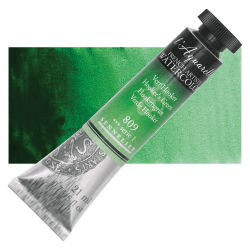 Sennelier French Artists' Watercolor - Hooker's Green, 21 ml, Tube with Swatch