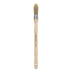 Escoda Natural Bristle Brushes - Round Oval, Size 2, Long Handle