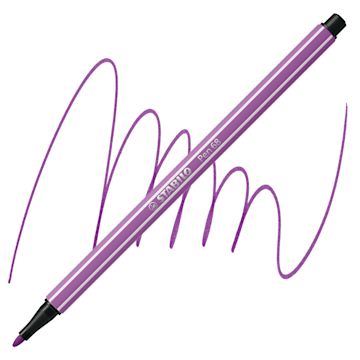 Open in modal - Stabilo Pen 68 - Plum pen and swatch