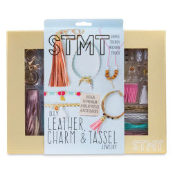 STMT DIY Leather, Charm, and Tassel Jewelry Kit (Front of packaging)