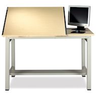 Mayline Ranger Steel Four-Post Split-Top Drawing Table