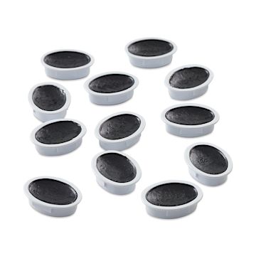 Open in modal - Prang Semi-Moist Watercolor Pans - Set of 12, Black, Oval