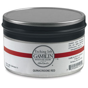 Gamblin Etching Ink - Quinacridone Red, 1 lb