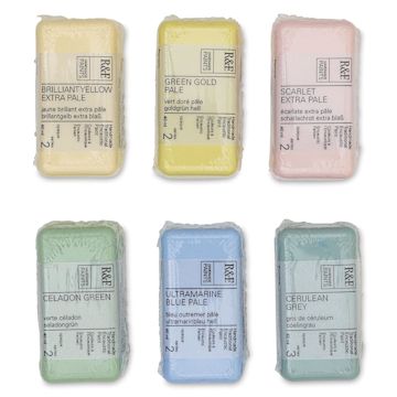 Open in modal - R&F Encaustic Paint Block - Chromatic Tones Set of 6