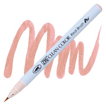 Open in modal - Kuretake Zig Clean Color Real Brush Pen - Blush pen and swatch