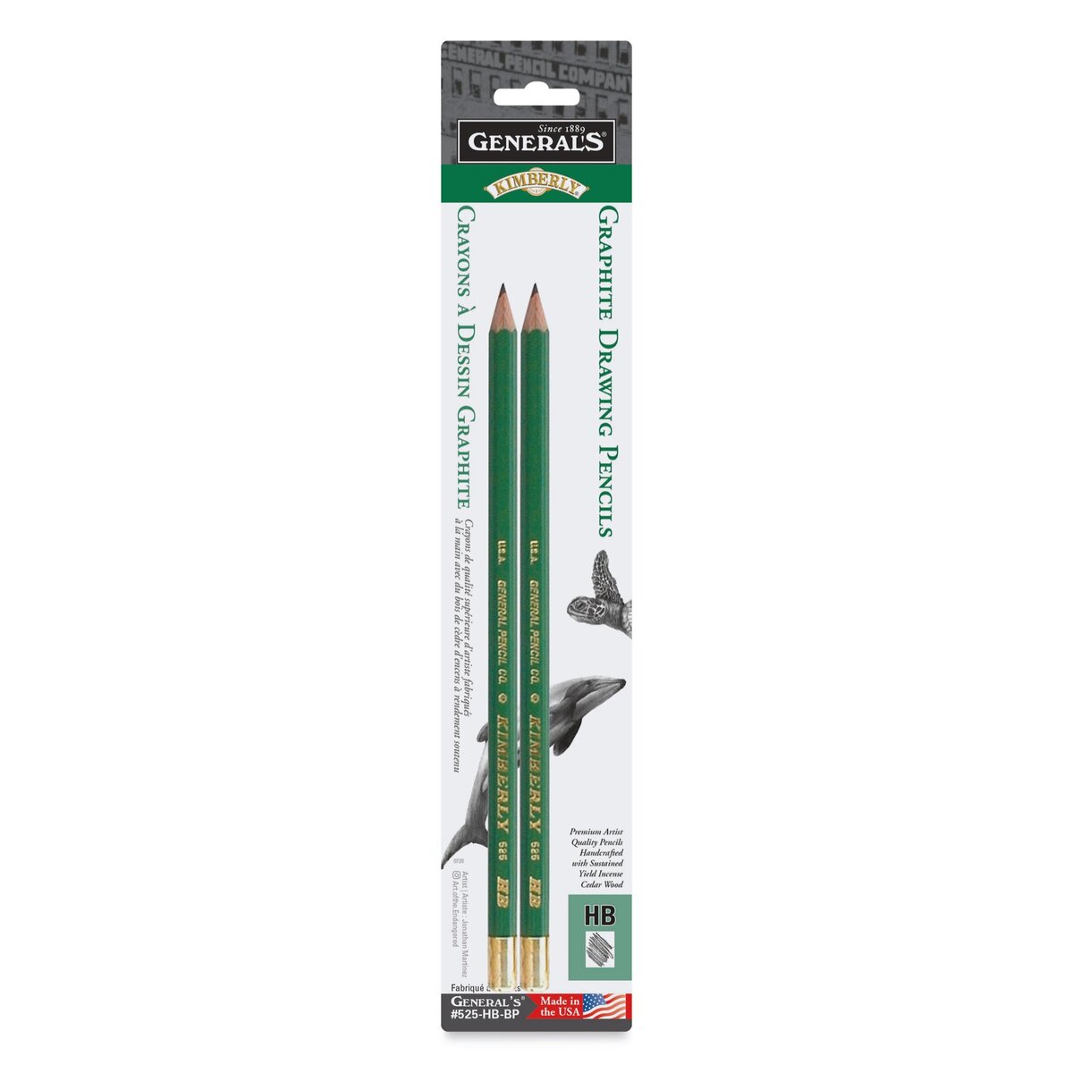 General Pencil Semi-Hex Graphite Drawing Pencils 12/Pkg