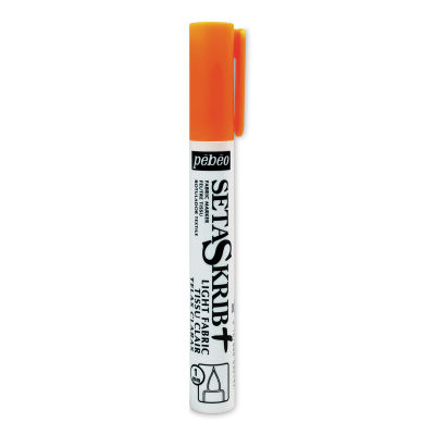 Pebeo Setaskrib Marker - Fluorescent Orange, Marker