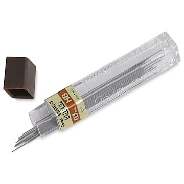 Open in modal - Pentel Graph Gear 1000 Lead Refill - 0.3 mm, Black, HB, Pack of 12