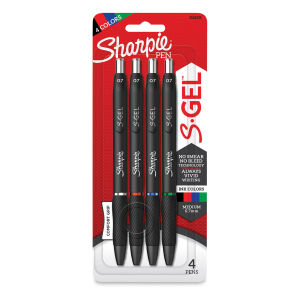 Sharpie S-Gel Pens - Assorted Colors, Pkg of 4, 0.7 mm