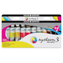 Daler-Rowney System3 Medium Body Acrylic Paints - Set of 10, Studio Colors, 37 ml