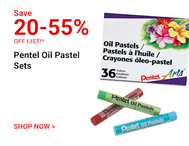 Save 20-55% off list. Pentel Oil Pastel Sets. Shop Now