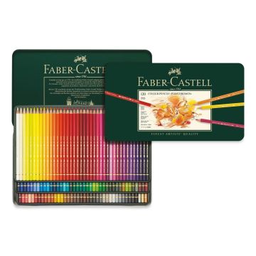 Faber-Castell Polychromos Pencil Set - Assorted Colors, Tin Box, Set of 60