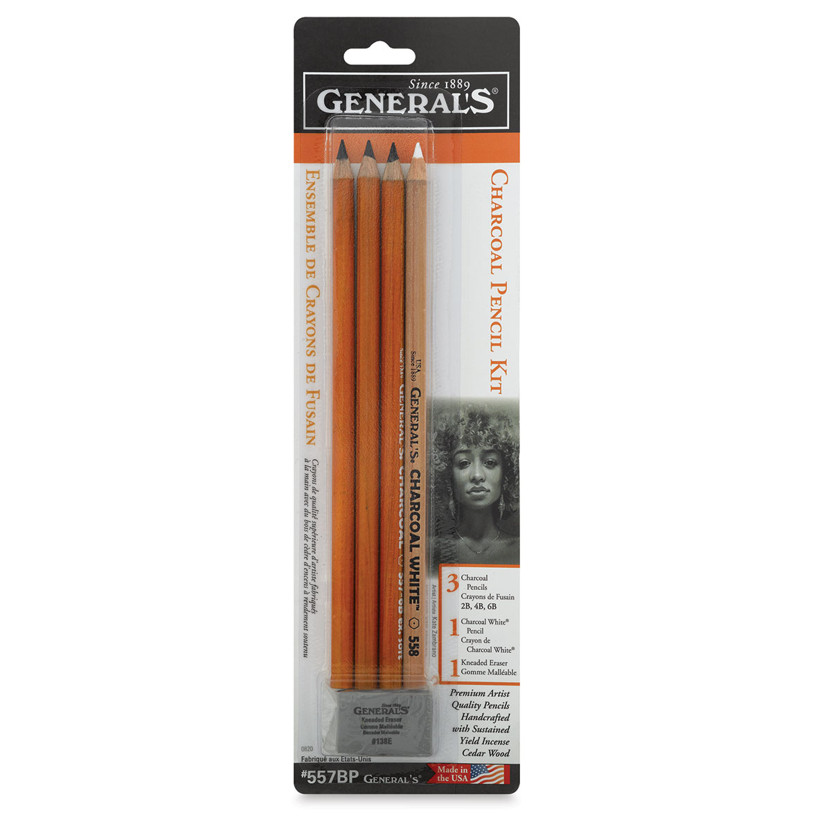 General's Charcoal Pencils - 2B Medium, 12 Pack