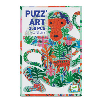 Djeco Puzz'Art - Monkey, 350 Pieces (Front of packaging)