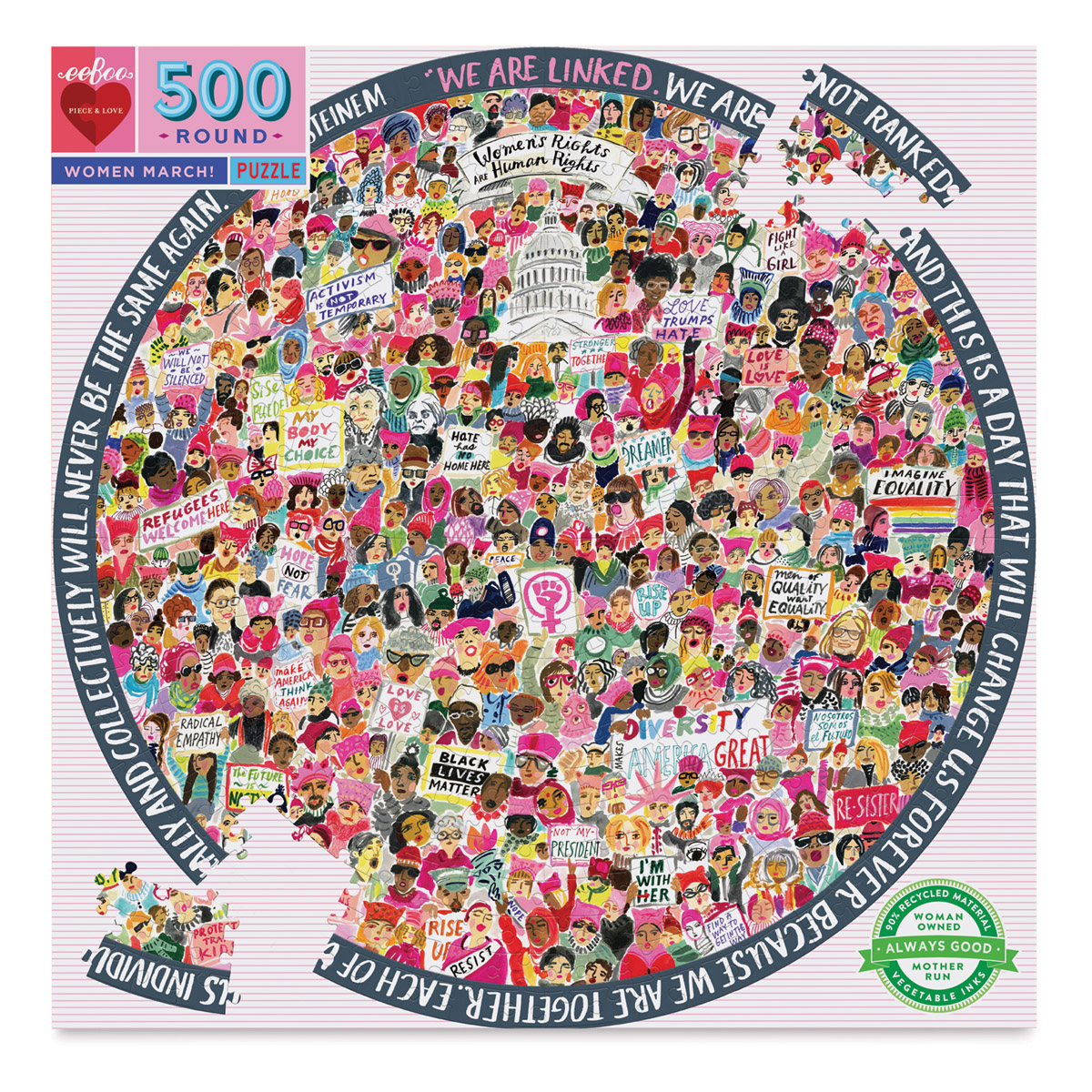 Eeboo Womens March 500 Piece Puzzle