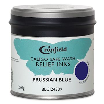 Open in modal - Caligo Safe Wash Relief Ink - Prussian Blue, 250 g, Jar