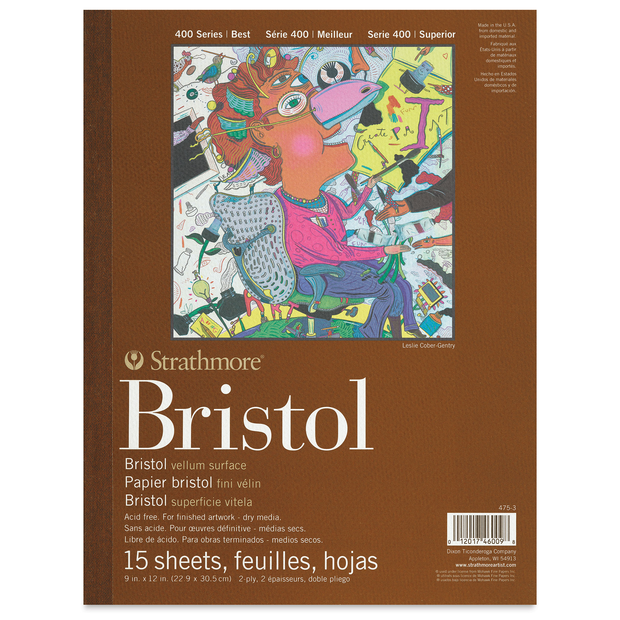 Strathmore Bristol Paper Pad, 300 Series, Smooth, 9 x 12