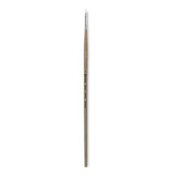 Escoda Perla Toray White Synthetic Brush - Filbert, Long Handle, Size 2