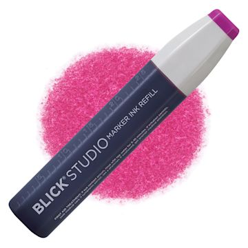 Open in modal - Blick Studio Marker Refill - Very Berry, 004, swatch and refill