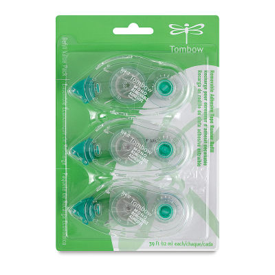 Tombow Mono Adhesive - Removable Refill, Pkg of 3