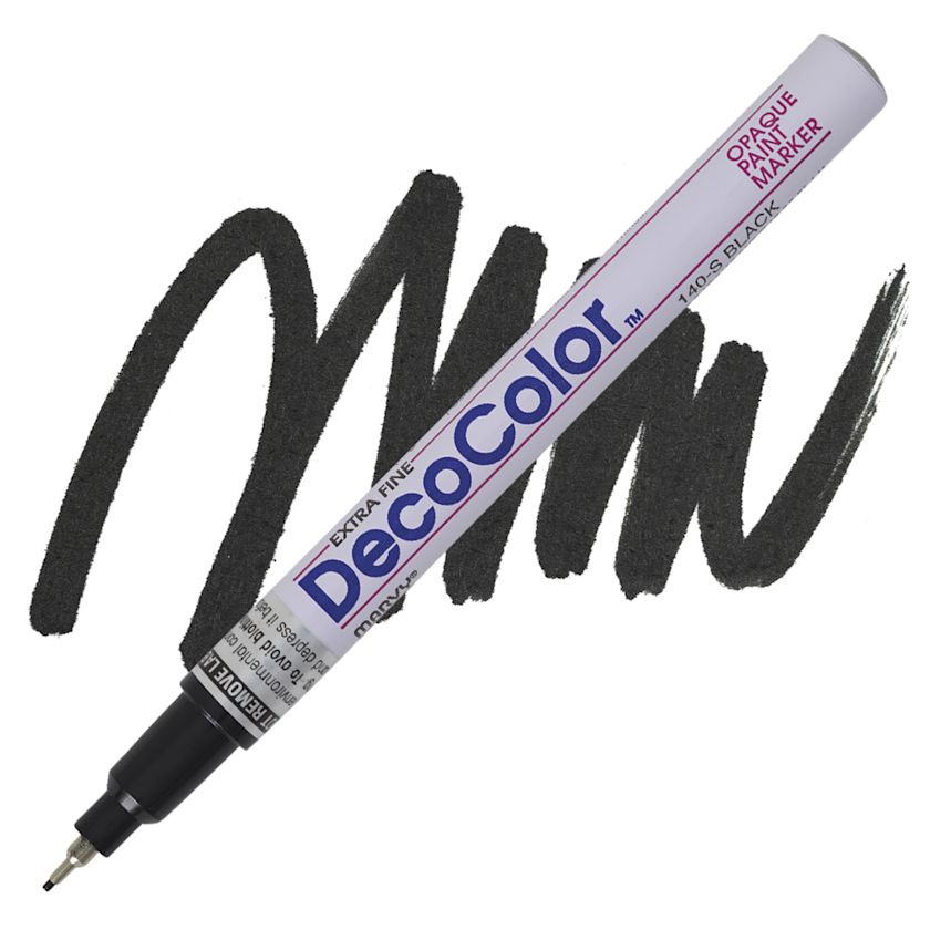 Decocolor Paint Marker Black, Extra Fine Tip BLICK Art Materials
