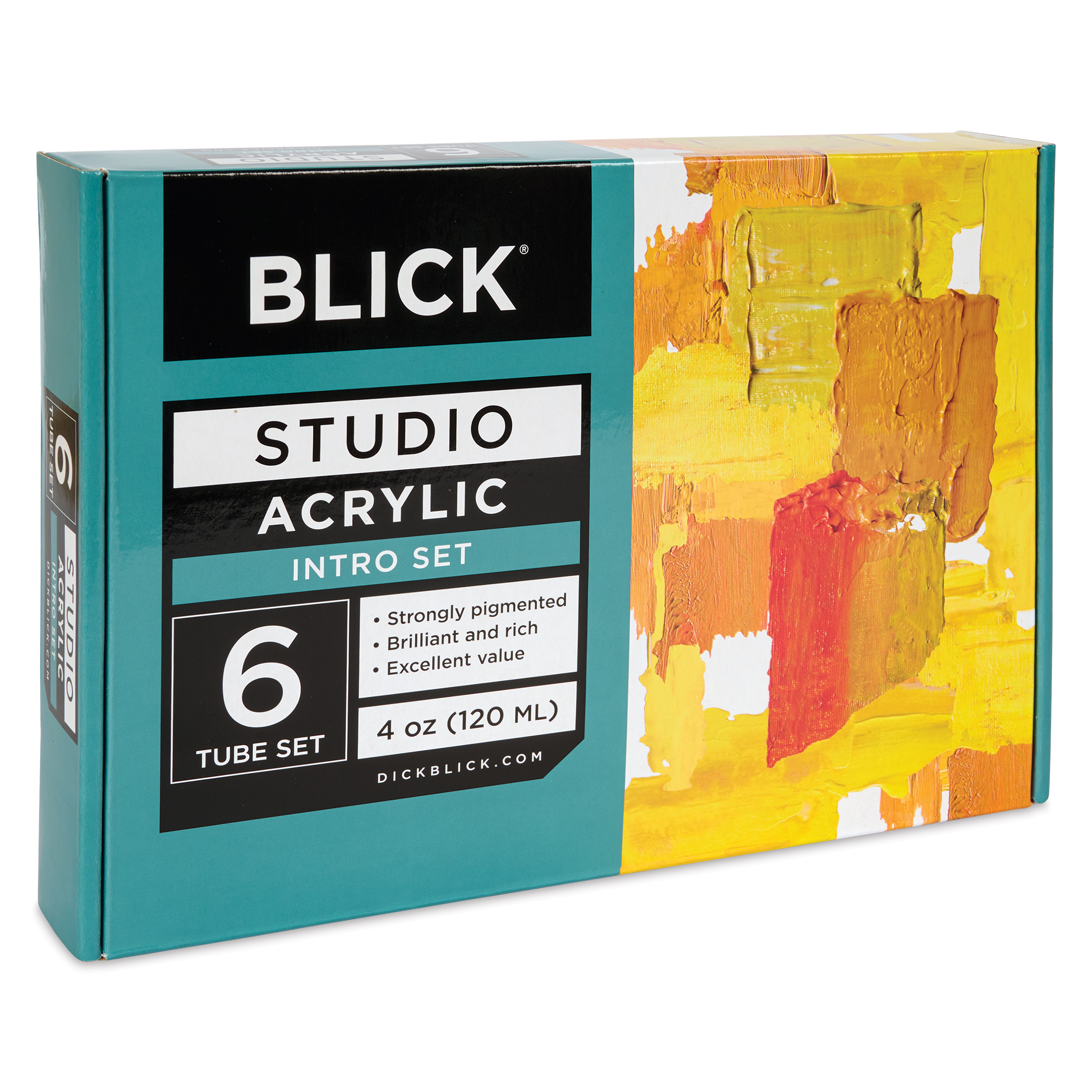 Blick Studio Acrylics - Set of 6 colors, 120 ml tubes| Utrecht Art
