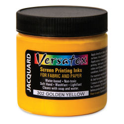 Jacquard Versatex Screen Printing Ink - Golden Yellow, 4 oz jar