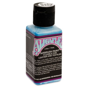 Alpha6 AlphaFlex Airbrush Textile and Leather Paint - Baby Blue, 2.5 oz