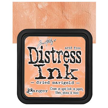 Open in modal - Ranger Distress Ink Pad - Dried Marigold pad and swatch