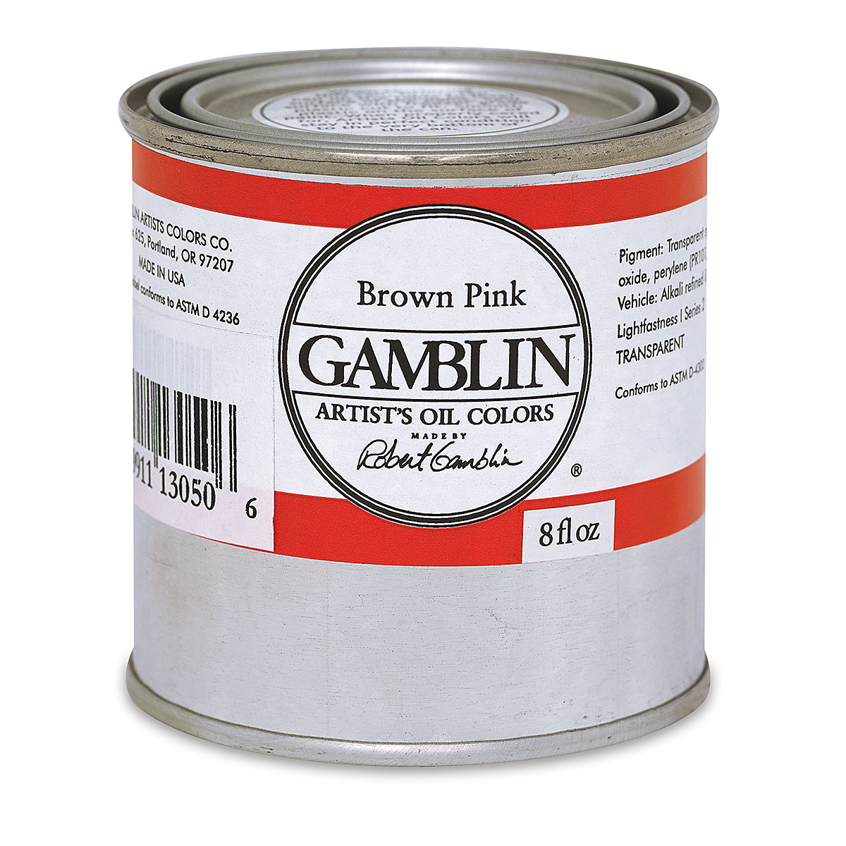 Gamblin artists grade brown pink 8oz (729911130506)