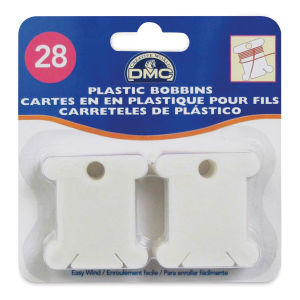 DMC Floss Bobbins - Plastic, Package of 28 (In packaging)