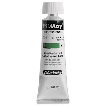 Open in modal - Schmincke Primacryl Professional Acrylic Paint - Cobalt Green Light, 60 ml Tube
