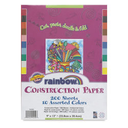 Rainbow Construction Paper, Pkg of 200 Sheets