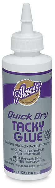 Aleene's Quick Dry Tacky Glue - Front view of 4 oz bottle