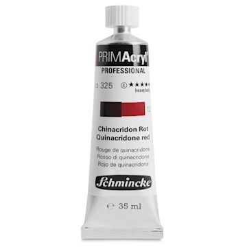 Open in modal - Schmincke Primacryl Professional Acrylic Paint - Quinacridone Red, 35 ml Tube