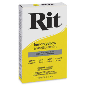 Rit Dye Powder - Lemon Yellow (In packaging)