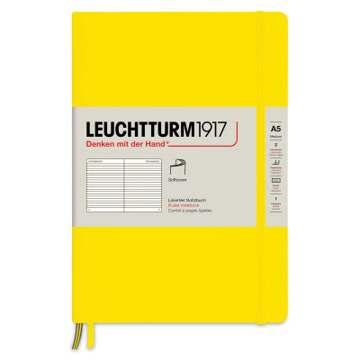 Leuchtturm1917 Ruled Softcover Notebook - Lemon, 5-3/4" x 8-1/4"