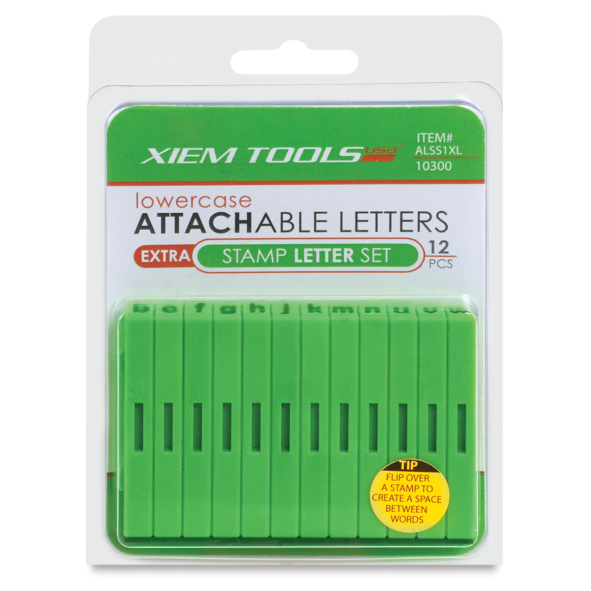 Extra Attachable Letter Stamp Set 12 pcs Lowercase - Ceramic, Clay, Pottery  Tools - Xiem Tools USA