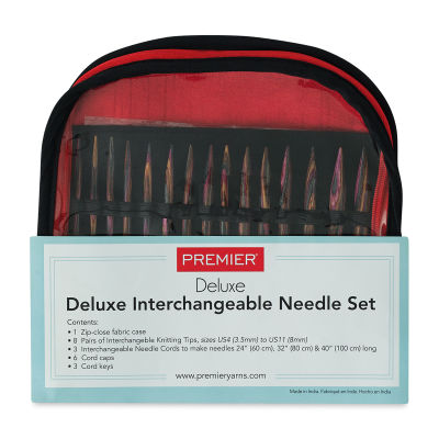 Premier Yarn Deluxe Birchwood Interchangeable Knitting Needle Set