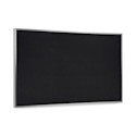 Ghent Recycled Rubber Tackboard - 5 ft x 3 ft, Black
