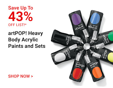 Save up to 43% off list. artPOP! Heavy Body Acrylic Paints and Sets. Shop Now